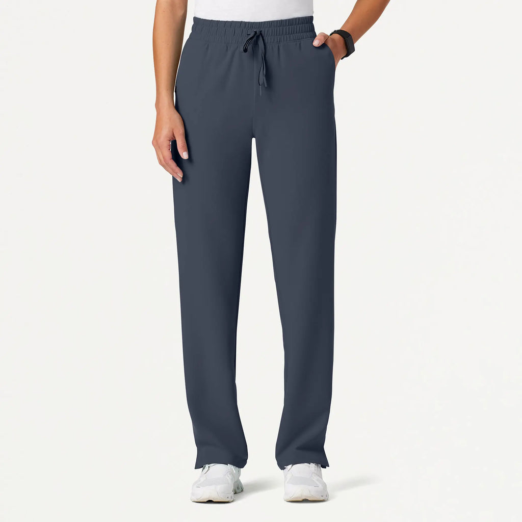 Jaanuu Scrubs Women's Kerr 365 High Waisted Scrub Pant Carbon Gray | scrub-supply.com