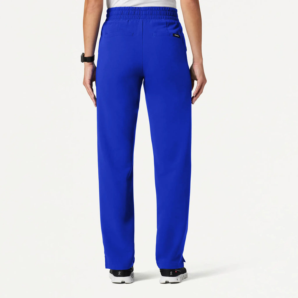 Jaanuu Scrubs Women's Kerr 365 High Waisted Scrub Pant Electric Blue | scrub-supply.com