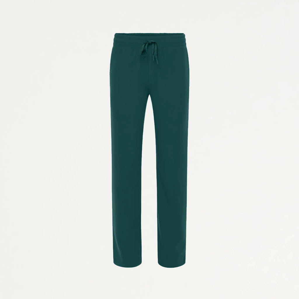 Jaanuu Scrubs Women's Kerr 365 High Waisted Scrub Pant Midnight Green | scrub-supply.com