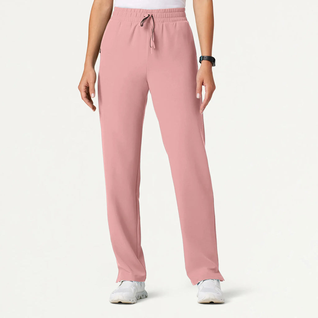 Jaanuu Scrubs Women's Kerr 365 High Waisted Scrub Pant Mauve | scrub-supply.com