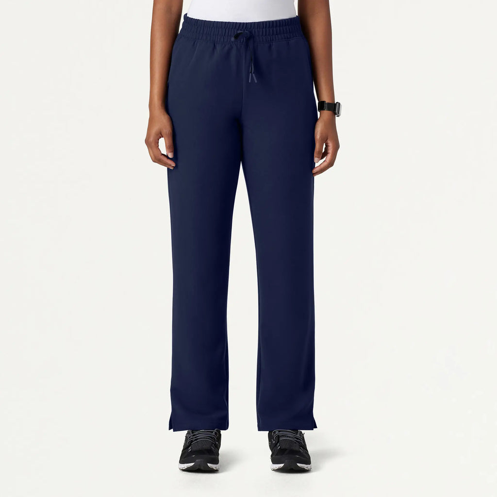 Jaanuu Scrubs Women's Kerr 365 High Waisted Scrub Pant Midnight Navy | scrub-supply.com