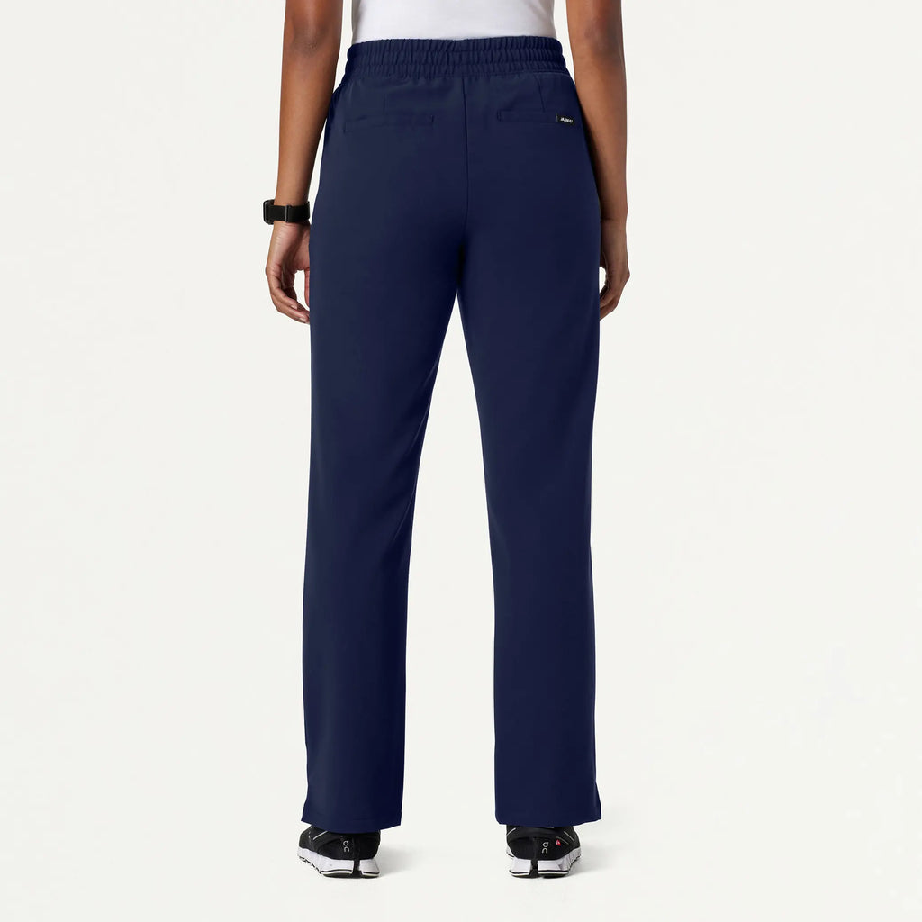 Jaanuu Scrubs Women's Kerr 365 High Waisted Scrub Pant Midnight Navy | scrub-supply.com