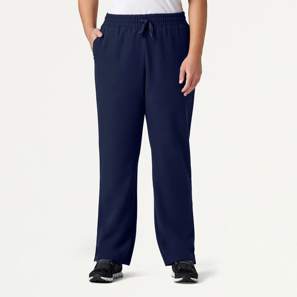 Jaanuu Scrubs Women's Kerr 365 High Waisted Scrub Pant Midnight Navy | scrub-supply.com