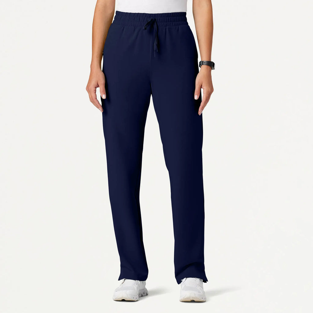 Jaanuu Scrubs Women's Kerr 365 High Waisted Scrub Pant Midnight Navy | scrub-supply.com