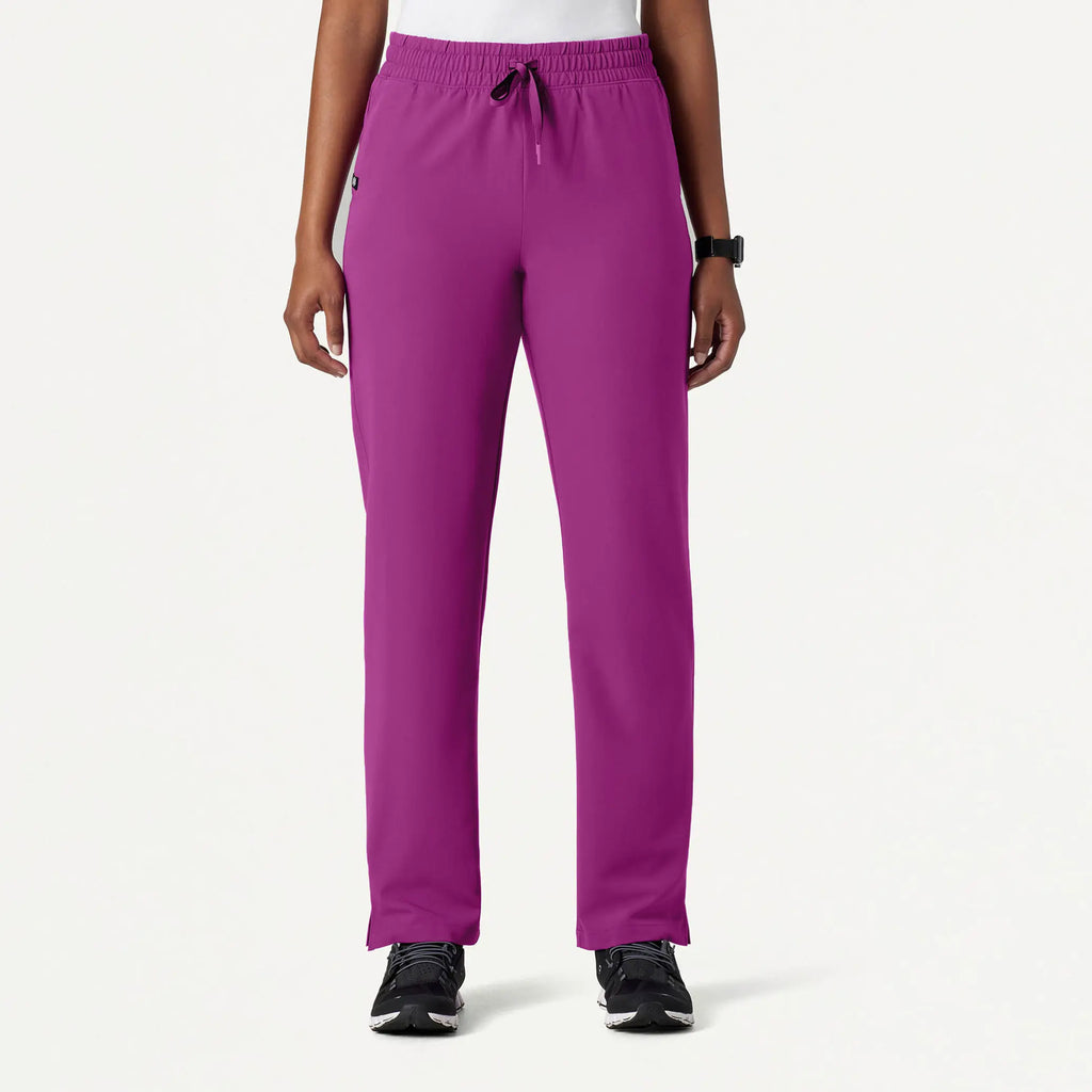 Jaanuu Scrubs Women's Kerr 365 High Waisted Scrub Pant Vivid Purple | scrub-supply.com