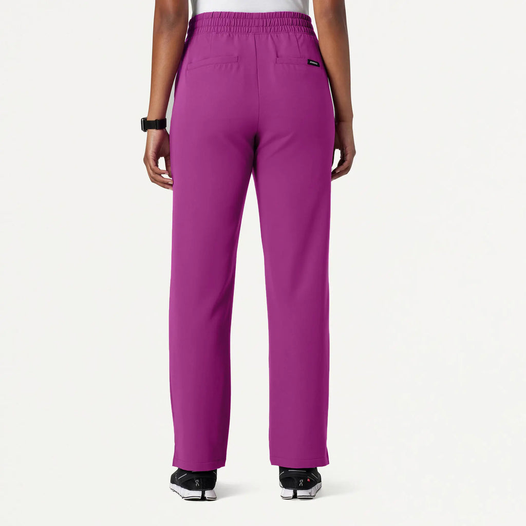 Jaanuu Scrubs Women's Kerr 365 High Waisted Scrub Pant Vivid Purple | scrub-supply.com