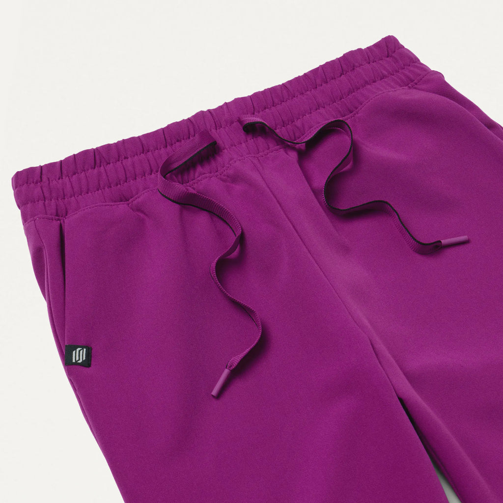 Jaanuu Scrubs Women's Kerr 365 High Waisted Scrub Pant Vivid Purple | scrub-supply.com