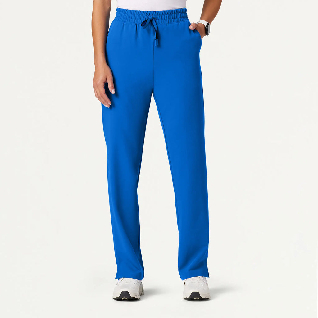 Jaanuu Scrubs Women's Kerr 365 High Waisted Scrub Pant Royal Blue | scrub-supply.com