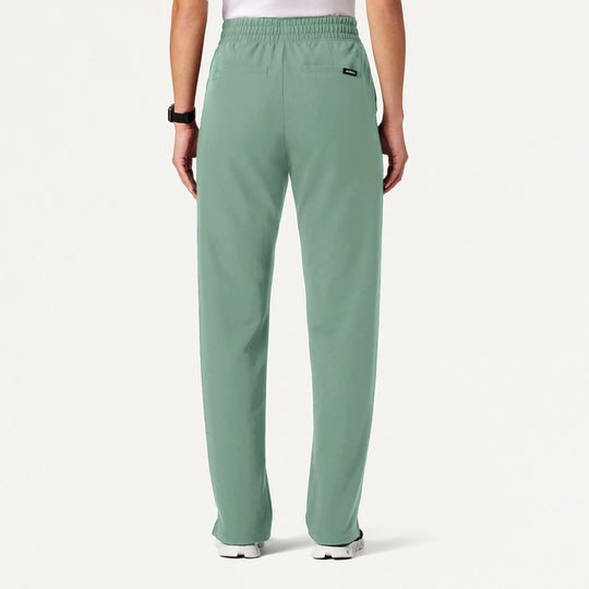 Jaanuu Scrubs Women's Kerr 365 High Waisted Scrub Pant Sage | scrub-supply.com