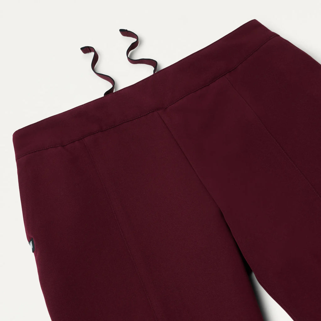 Jaanuu Scrubs Women's Lio Tapered 5-Pocket Scrub Pant Burgundy | scrub-supply.com