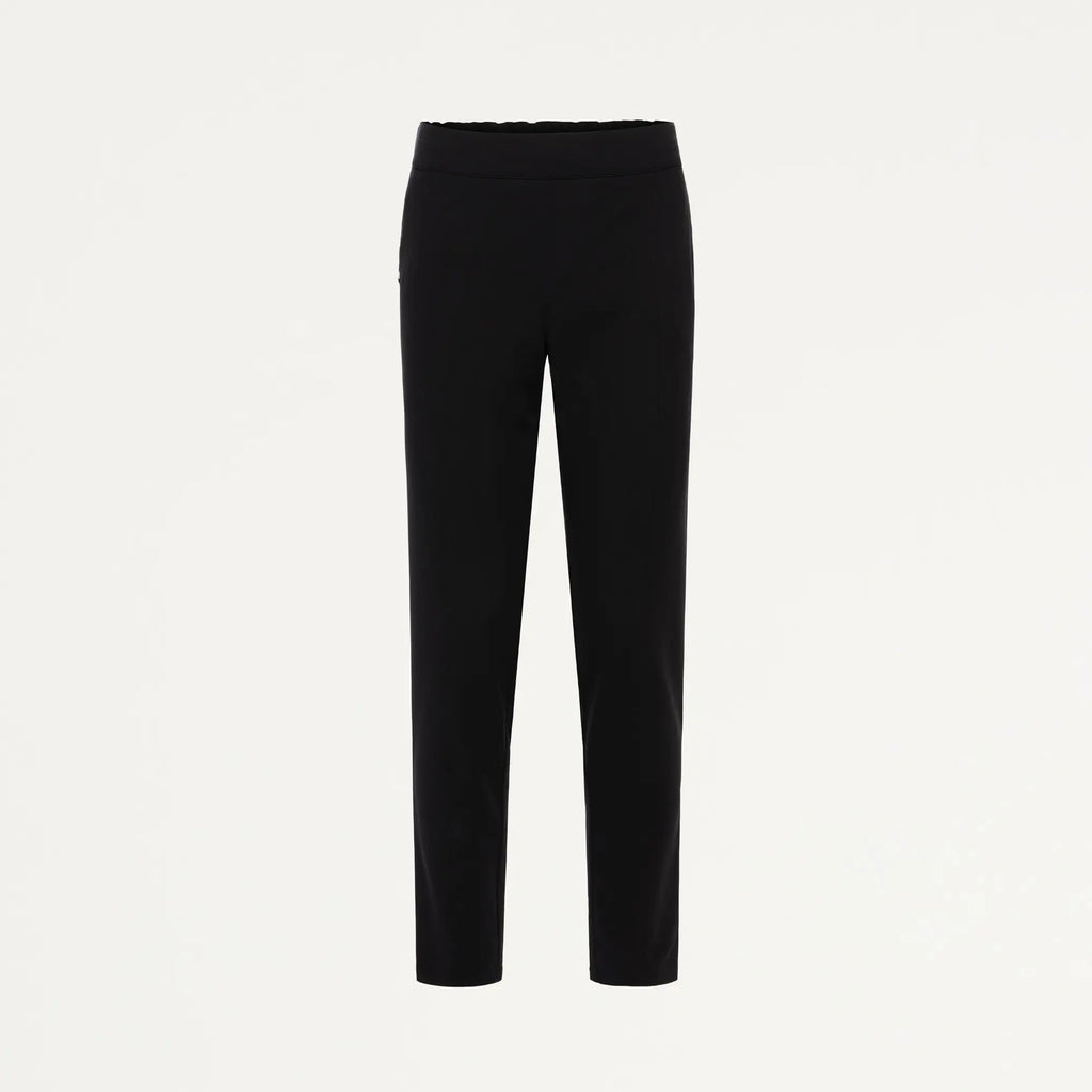 Jaanuu Scrubs Women's Lio Tapered 5-Pocket Scrub Pant Black | scrub-supply.com