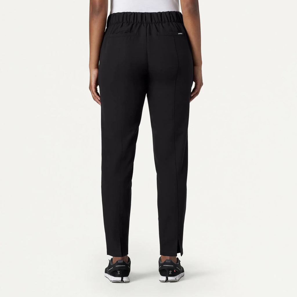 Jaanuu Scrubs Women's Lio Tapered 5-Pocket Scrub Pant Black | scrub-supply.com