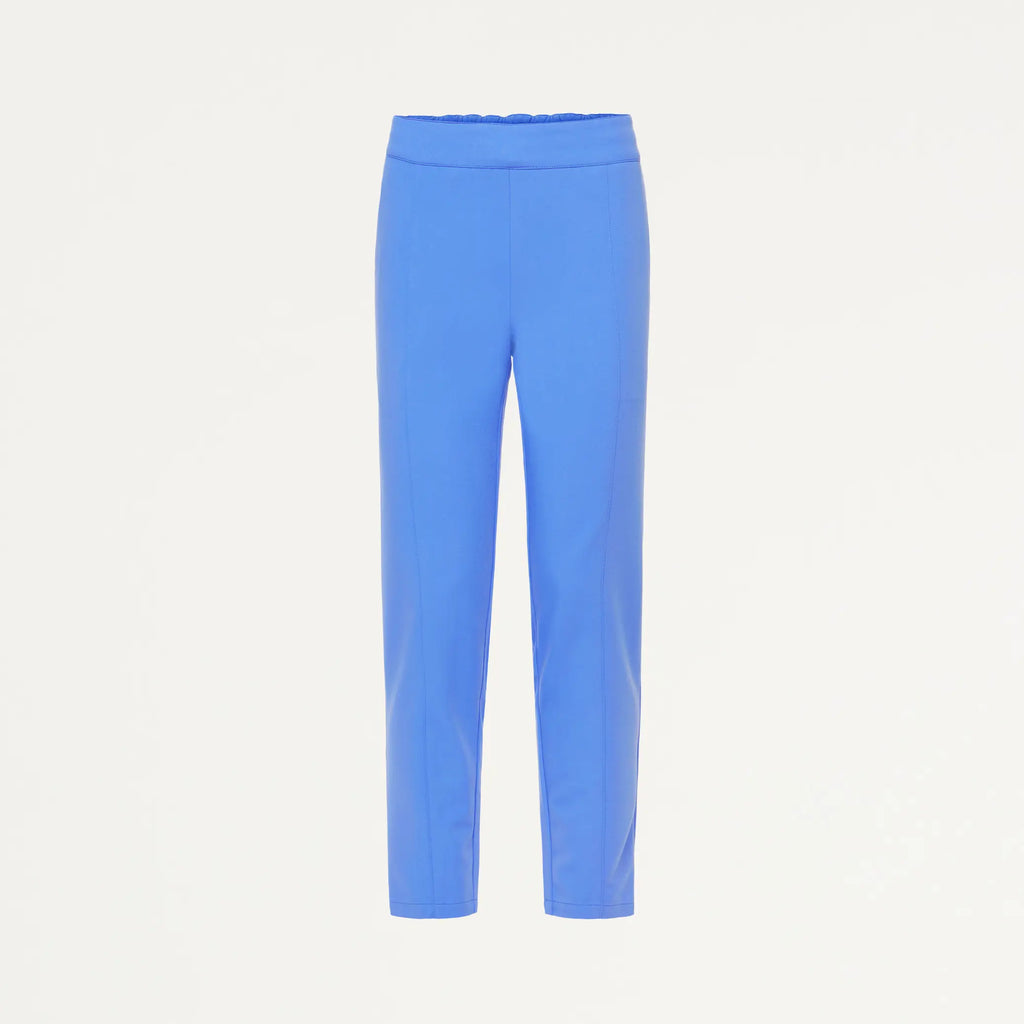 Jaanuu Scrubs Women's Lio Tapered 5-Pocket Scrub Pant Ceil Blue | scrub-supply.com