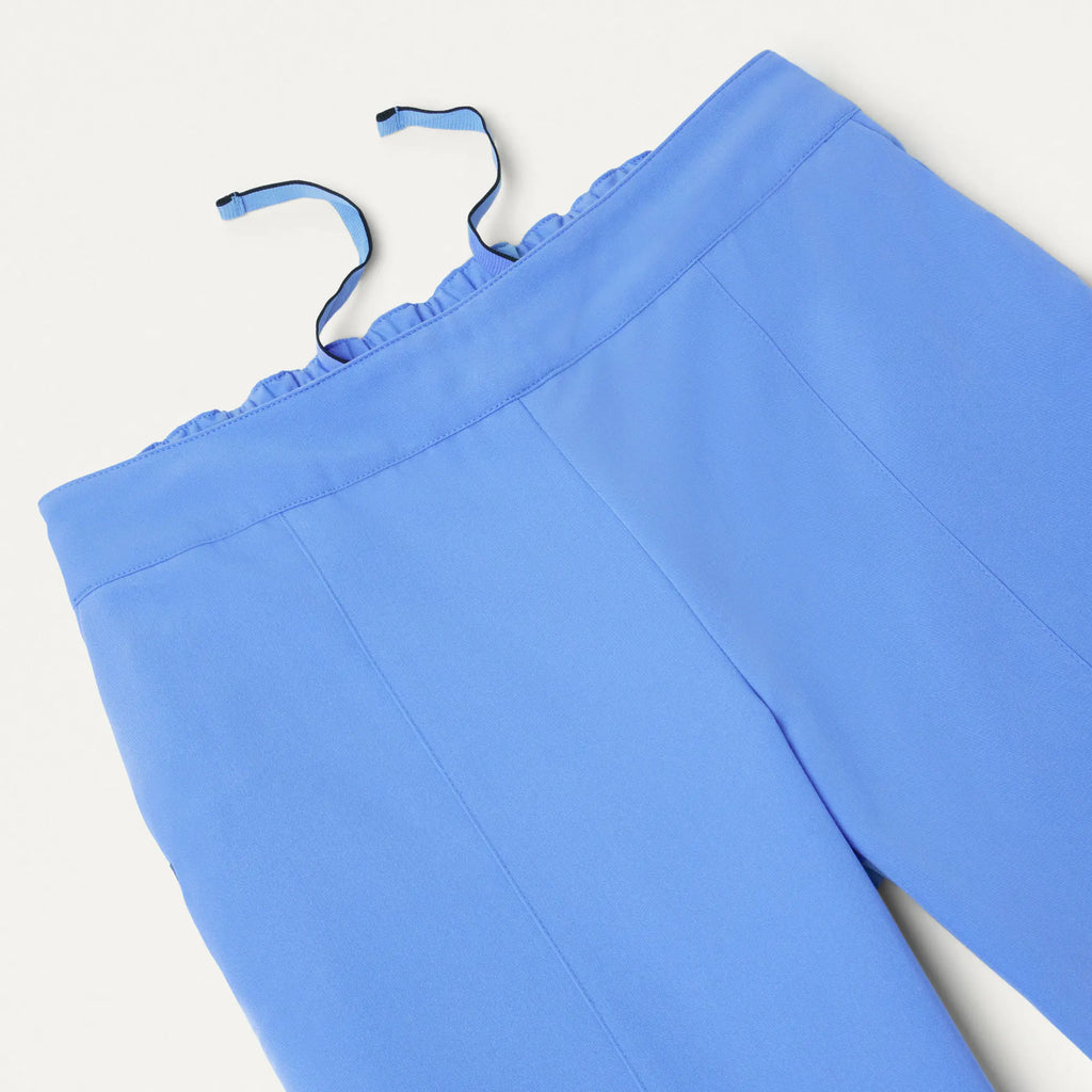 Jaanuu Scrubs Women's Lio Tapered 5-Pocket Scrub Pant Ceil Blue | scrub-supply.com