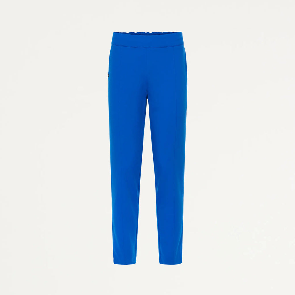 Jaanuu Scrubs Women's Lio Tapered 5-Pocket Scrub Pant Royal Blue | scrub-supply.com