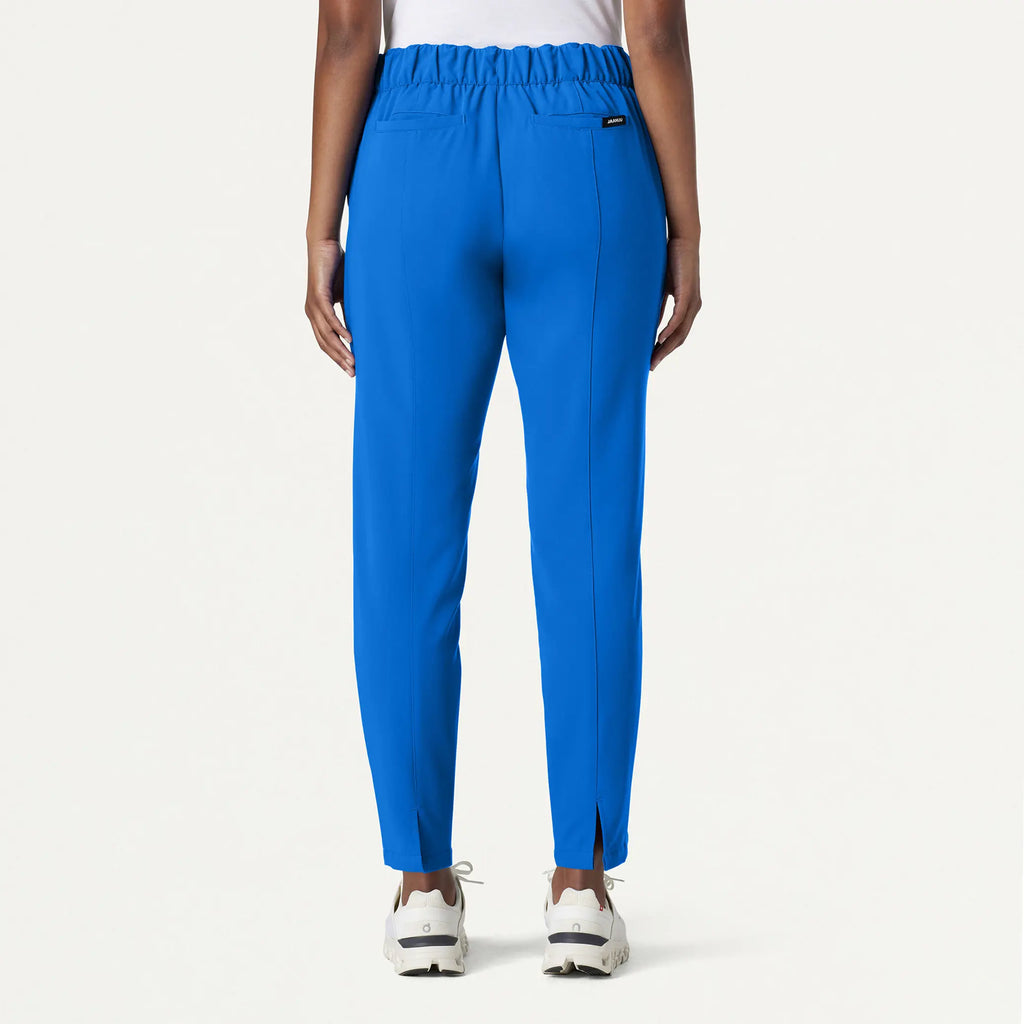 Jaanuu Scrubs Women's Lio Tapered 5-Pocket Scrub Pant Royal Blue | scrub-supply.com