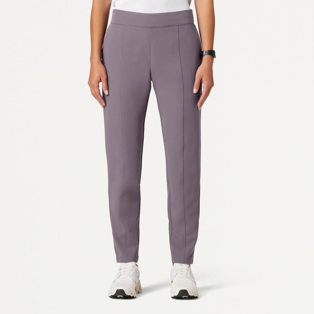 Jaanuu Scrubs Women's Lio Tapered 5-Pocket Scrub Pant Titanium | scrub-supply.com