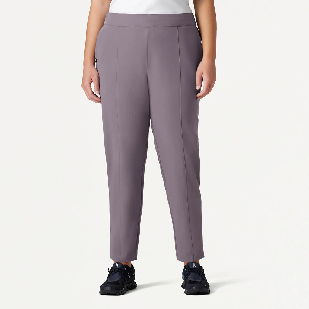 Jaanuu Scrubs Women's Lio Tapered 5-Pocket Scrub Pant Titanium | scrub-supply.com