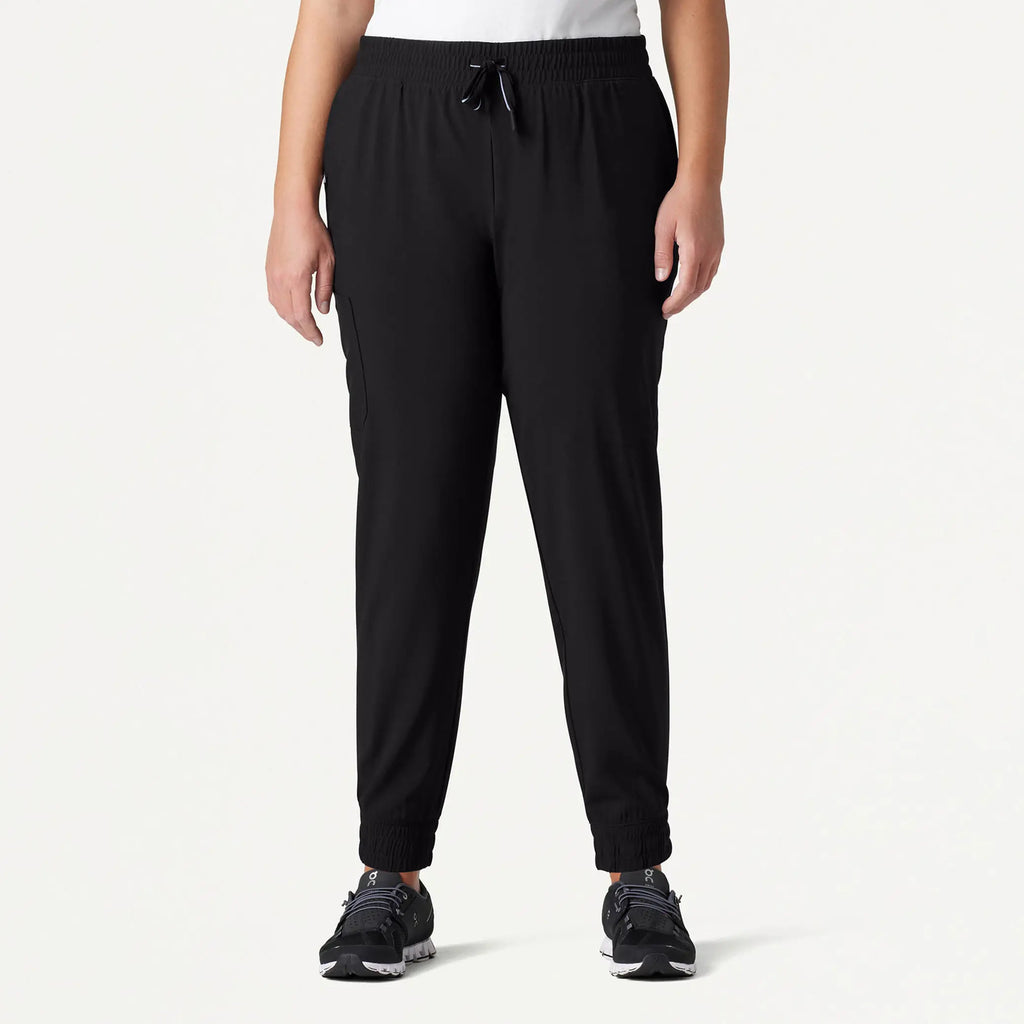 Jaanuu Scrubs Women's Fiora Slim ULTRAlite Scrub Jogger Black | scrub-supply.com