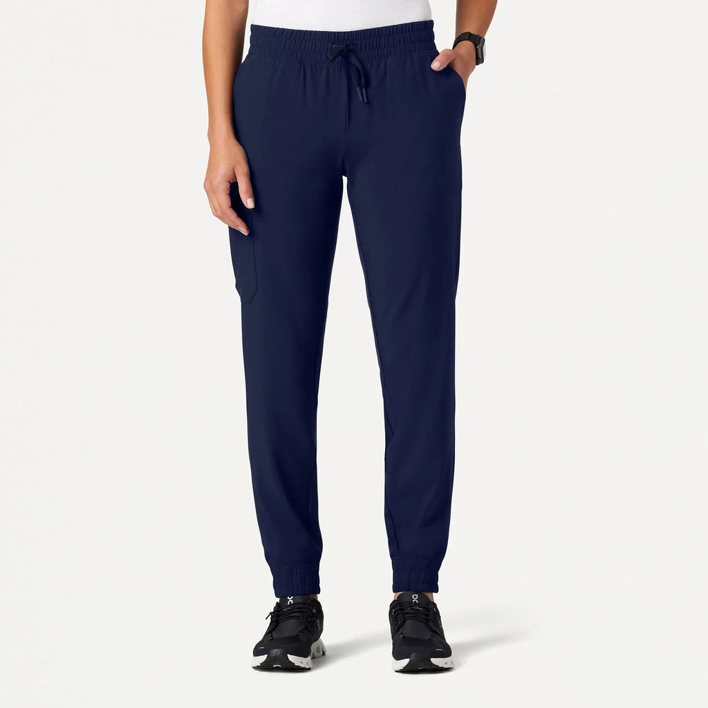 Jaanuu Scrubs Women's Fiora Slim ULTRAlite Scrub Jogger Midnight Navy | scrub-supply.com