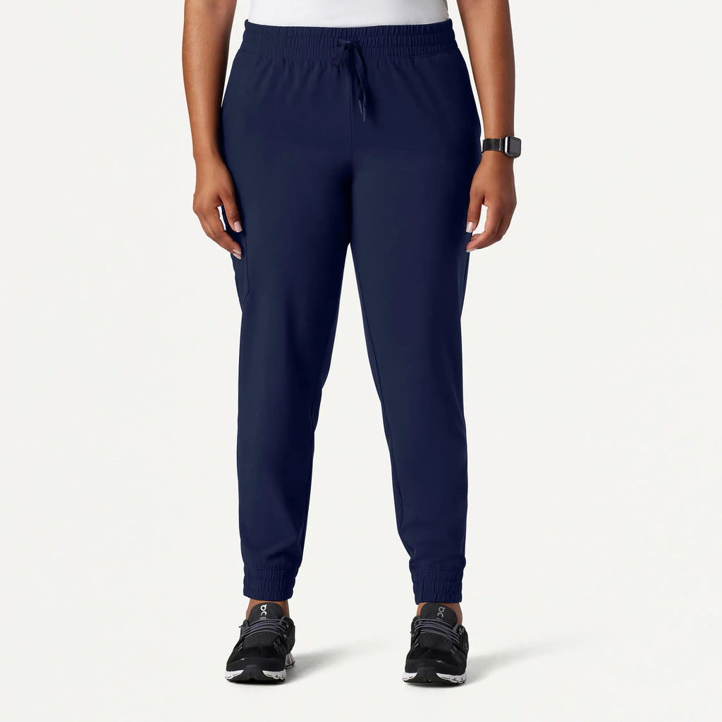 Jaanuu Scrubs Women's Fiora Slim ULTRAlite Scrub Jogger Midnight Navy | scrub-supply.com