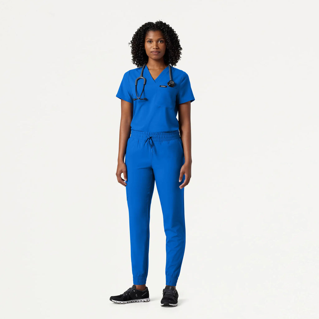 Jaanuu Scrubs Women's Fiora Slim ULTRAlite Scrub Jogger Royal Blue | scrub-supply.com