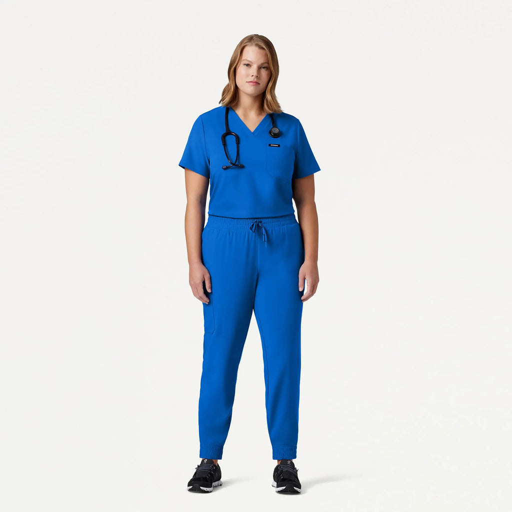 Jaanuu Scrubs Women's Fiora Slim ULTRAlite Scrub Jogger Royal Blue | scrub-supply.com