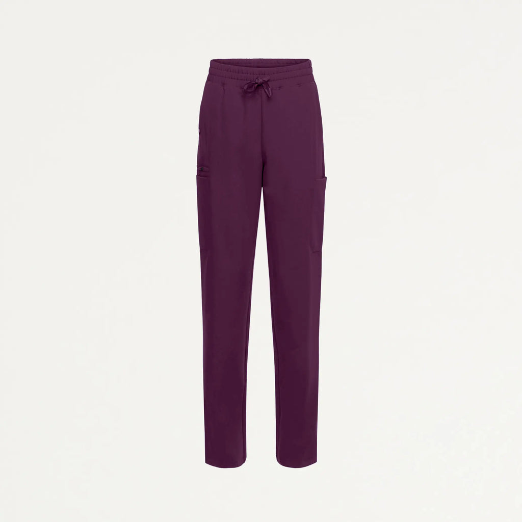 Jaanuu Scrubs Women's Payla 8-Pocket High Waisted Scrub Pant Dark Amethyst | scrub-supply.com