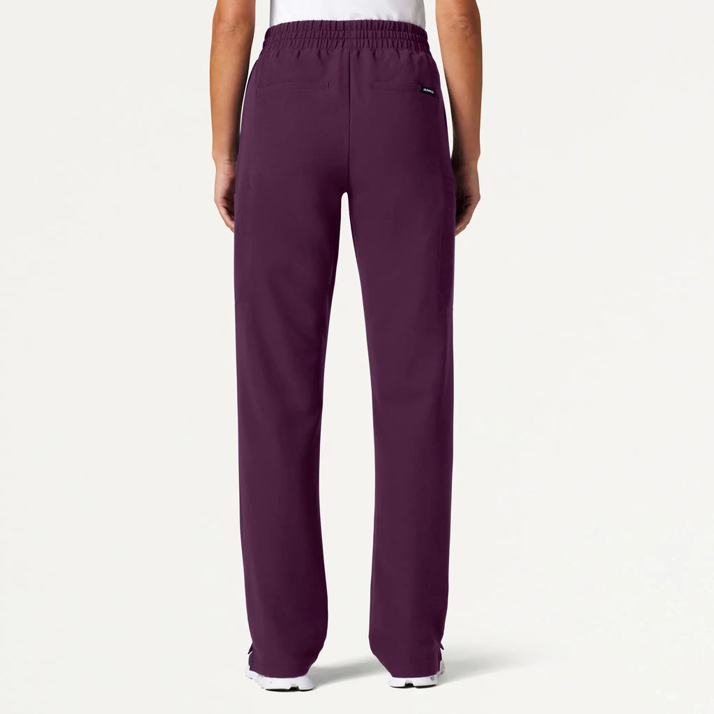 Jaanuu Scrubs Women's Payla 8-Pocket High Waisted Scrub Pant Dark Amethyst | scrub-supply.com