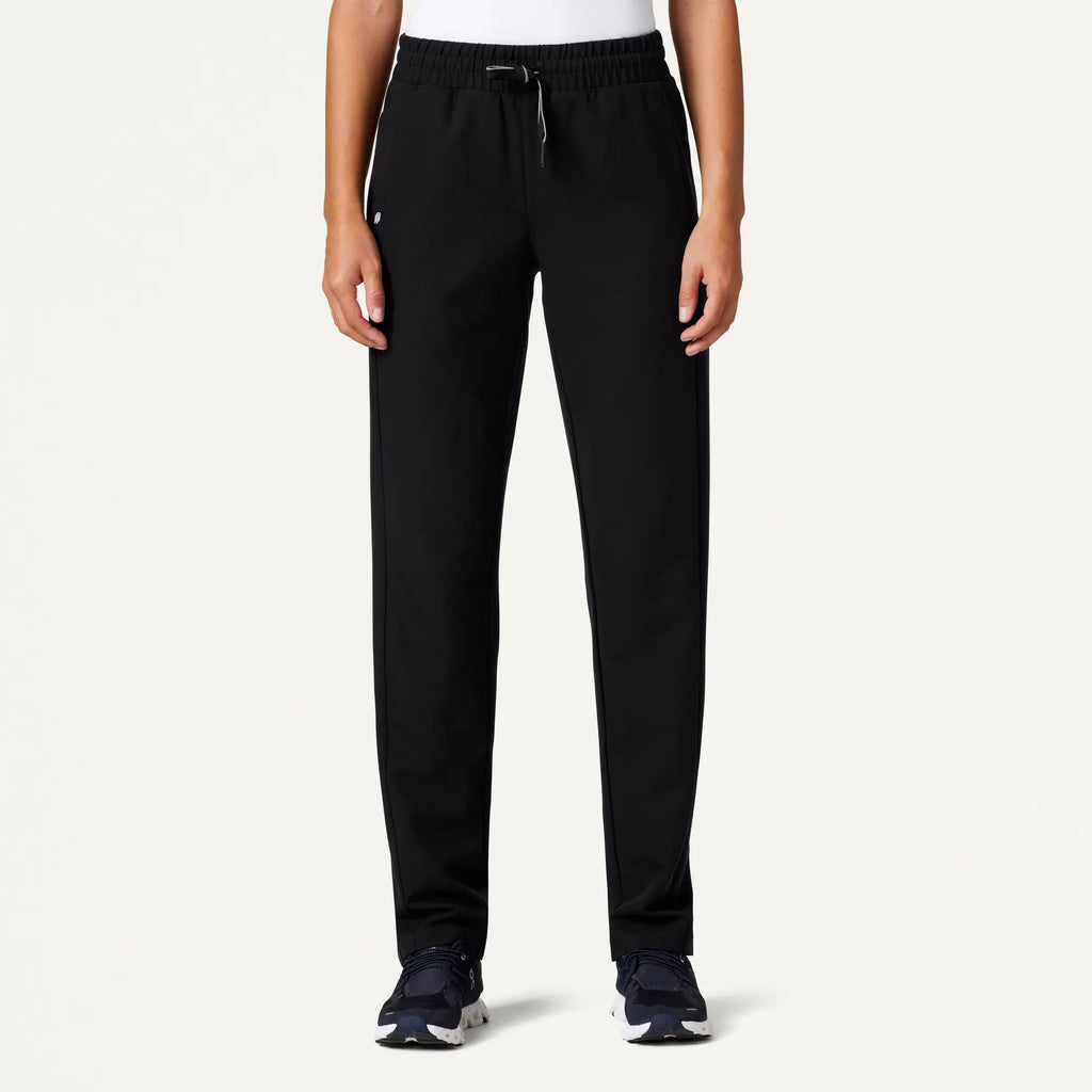 Jaanuu Scrubs Women's Effie Slim 6-Pocket Scrub Pant Black | scrub-supply.com