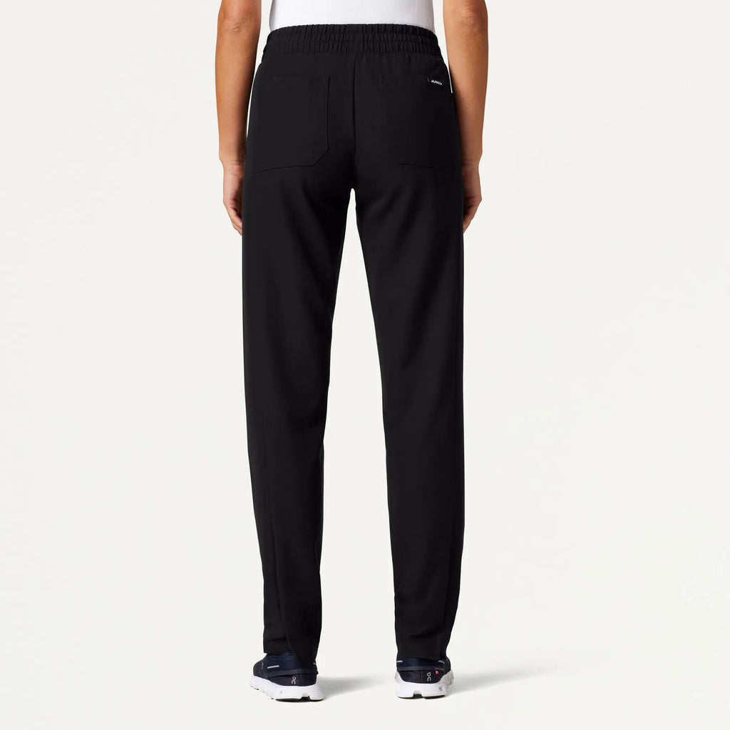 Jaanuu Scrubs Women's Effie Slim 6-Pocket Scrub Pant Black | scrub-supply.com