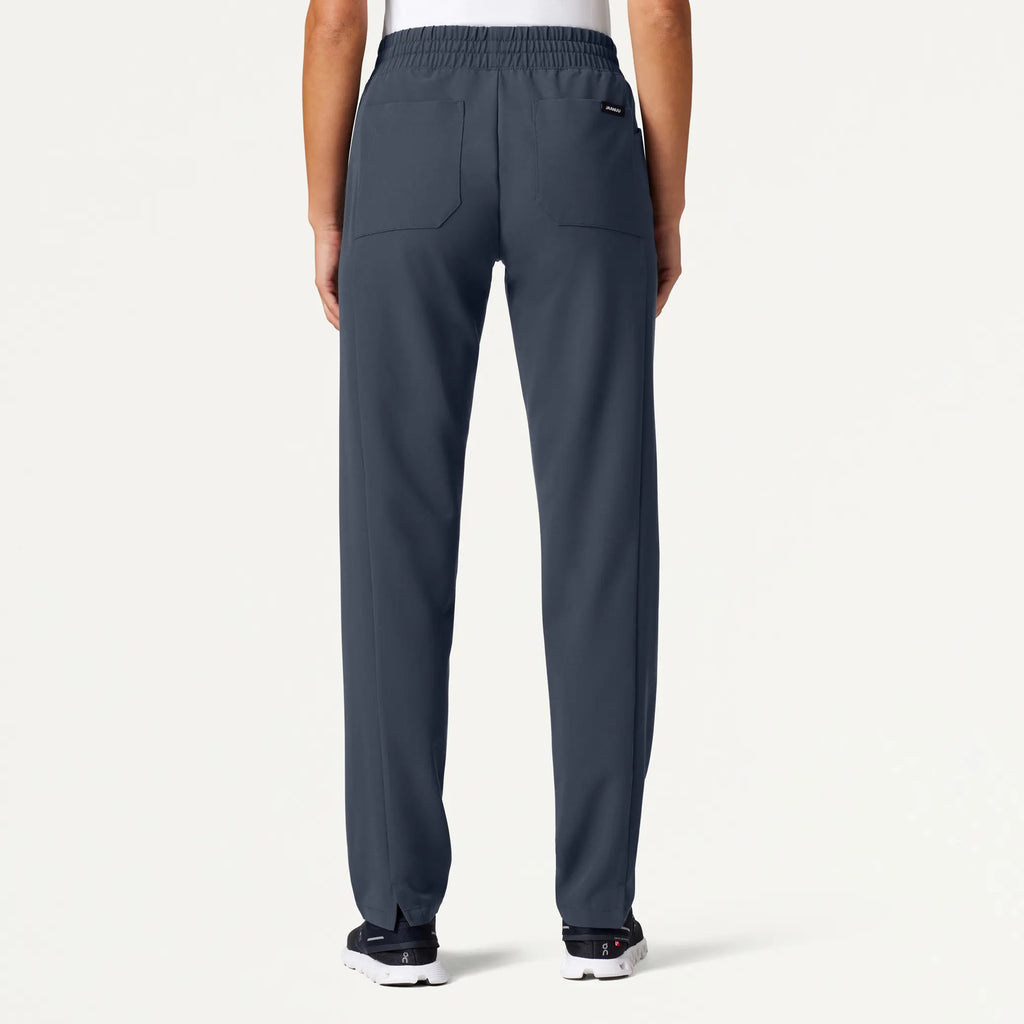 Jaanuu Scrubs Women's Effie Slim 6-Pocket Scrub Pant Carbon Gray | scrub-supply.com