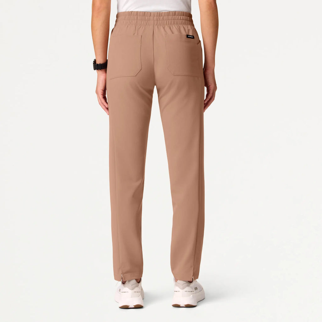 Jaanuu Scrubs Women's Effie Slim 6-Pocket Scrub Pant Clay | scrub-supply.com