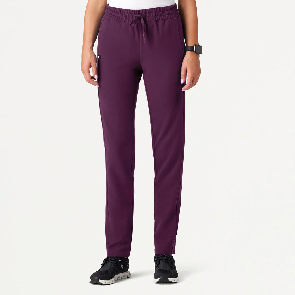 Jaanuu Scrubs Women's Effie Slim 6-Pocket Scrub Pant Dark Amethyst | scrub-supply.com