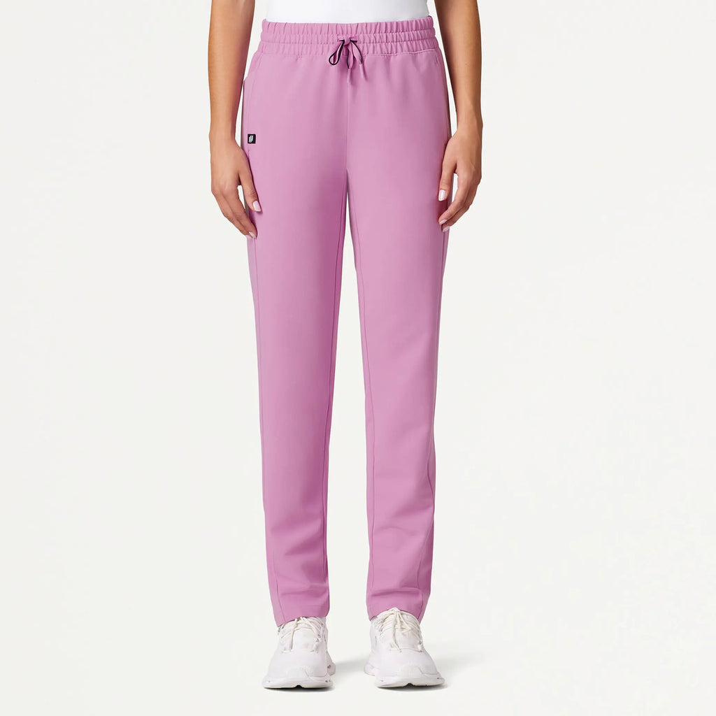 Jaanuu Scrubs Women's Effie Slim 6-Pocket Scrub Pant Light Magenta | scrub-supply.com