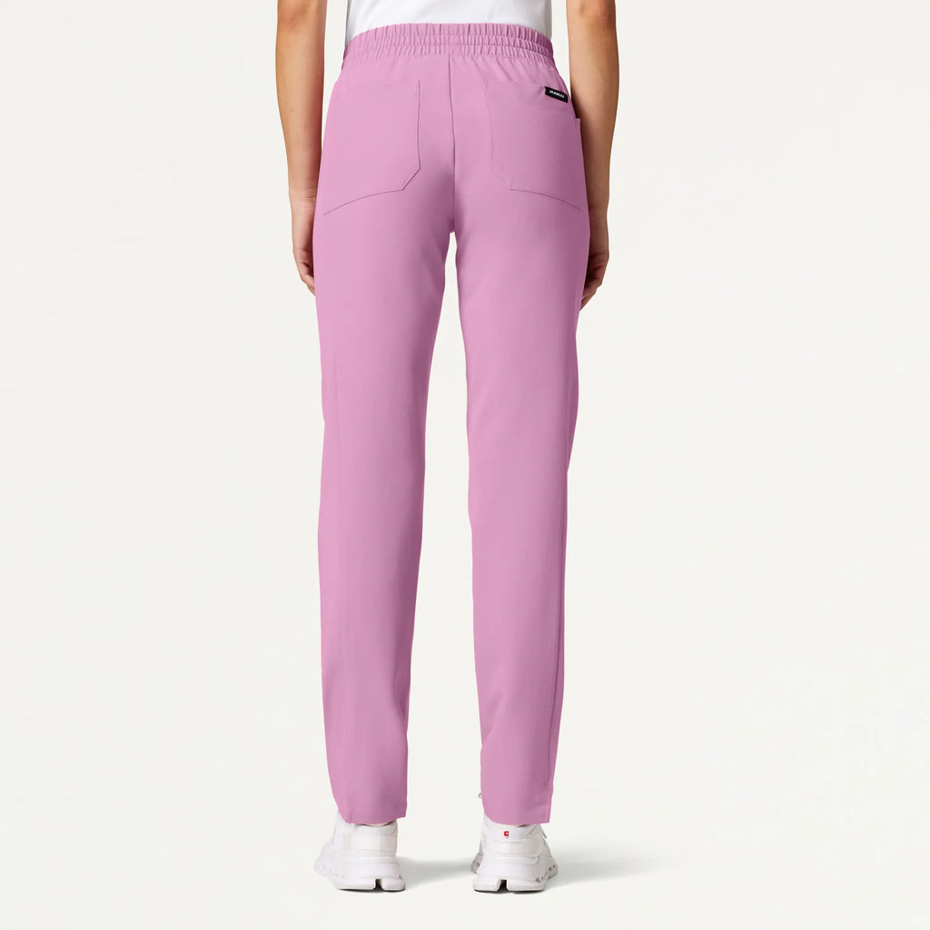 Jaanuu Scrubs Women's Effie Slim 6-Pocket Scrub Pant Light Magenta | scrub-supply.com