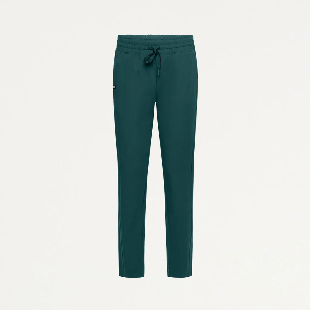 Jaanuu Scrubs Women's Effie Slim 6-Pocket Scrub Pant Midnight Green | scrub-supply.com