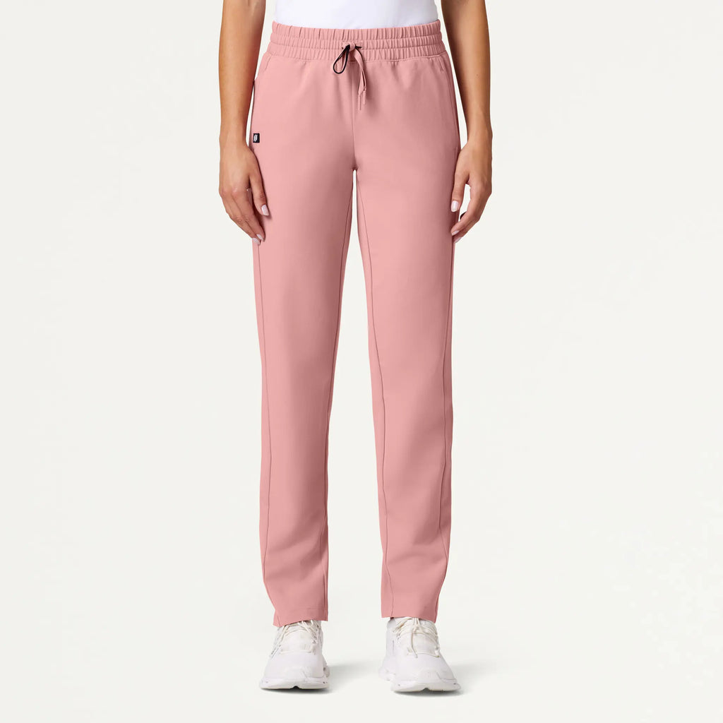 Jaanuu Scrubs Women's Effie Slim 6-Pocket Scrub Pant Mauve | scrub-supply.com