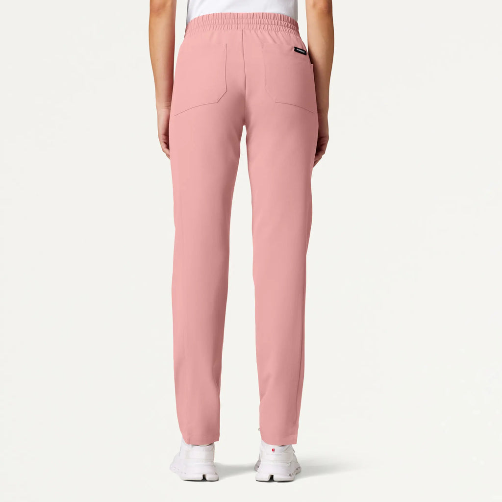 Jaanuu Scrubs Women's Effie Slim 6-Pocket Scrub Pant Mauve | scrub-supply.com