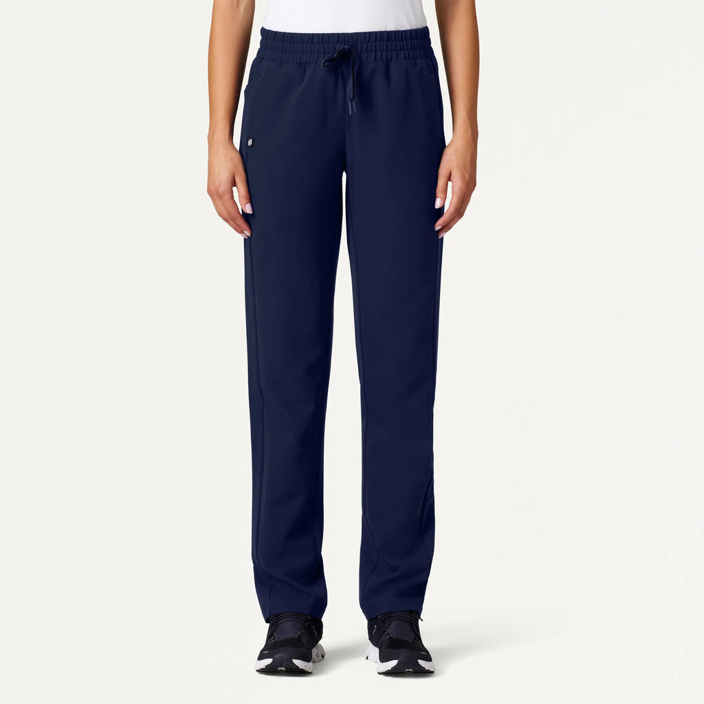 Jaanuu Scrubs Women's Effie Slim 6-Pocket Scrub Pant Midnight Navy | scrub-supply.com