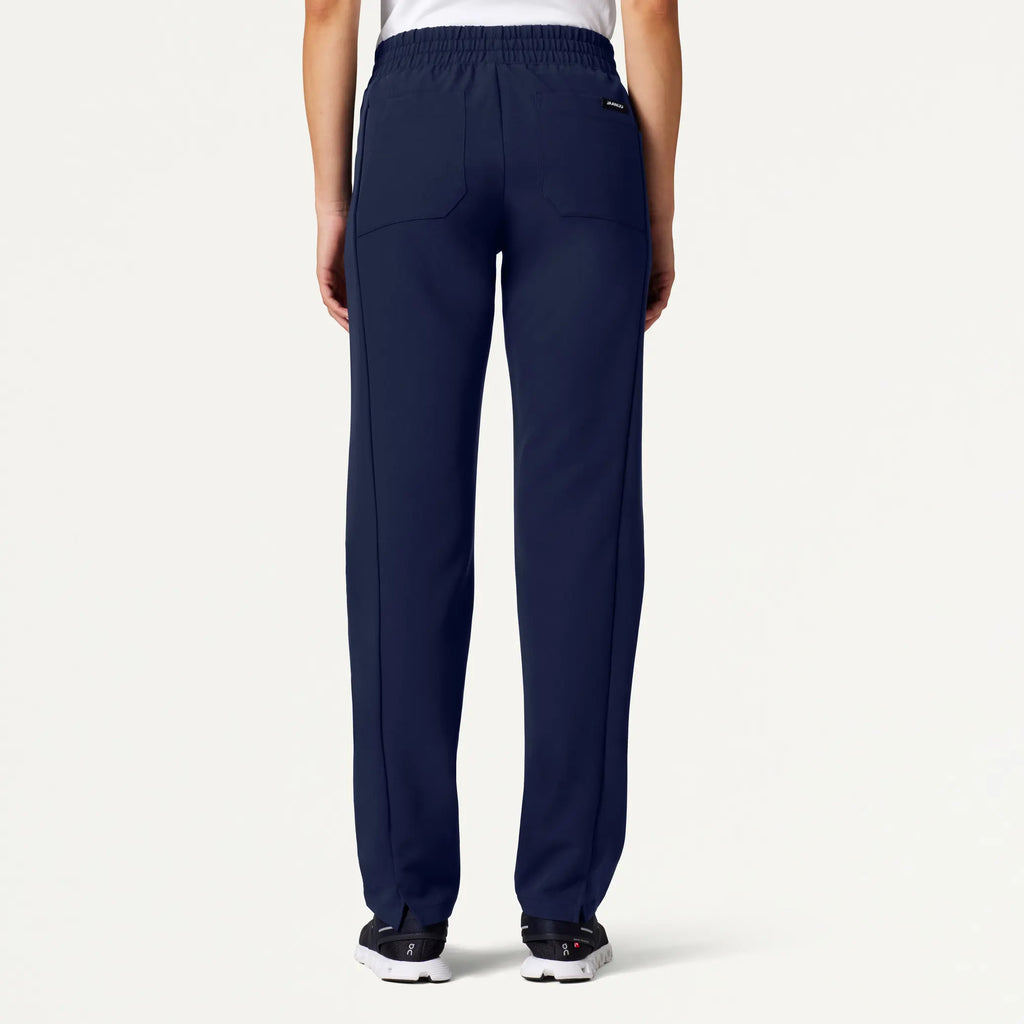 Jaanuu Scrubs Women's Effie Slim 6-Pocket Scrub Pant Midnight Navy | scrub-supply.com