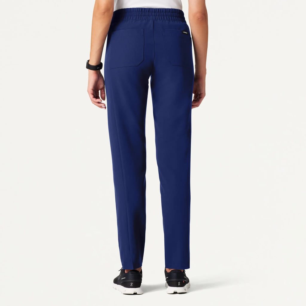 Jaanuu Scrubs Women's Effie Slim 6-Pocket Scrub Pant Navy Blue | scrub-supply.com