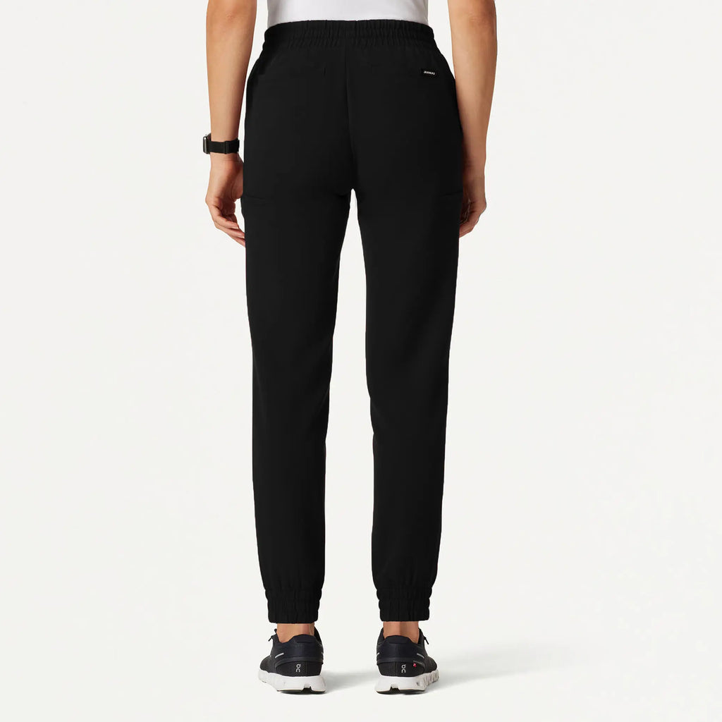 Jaanuu Scrubs Women's Jace Skinny On-the-Go Scrub Jogger Black | scrub-supply.com