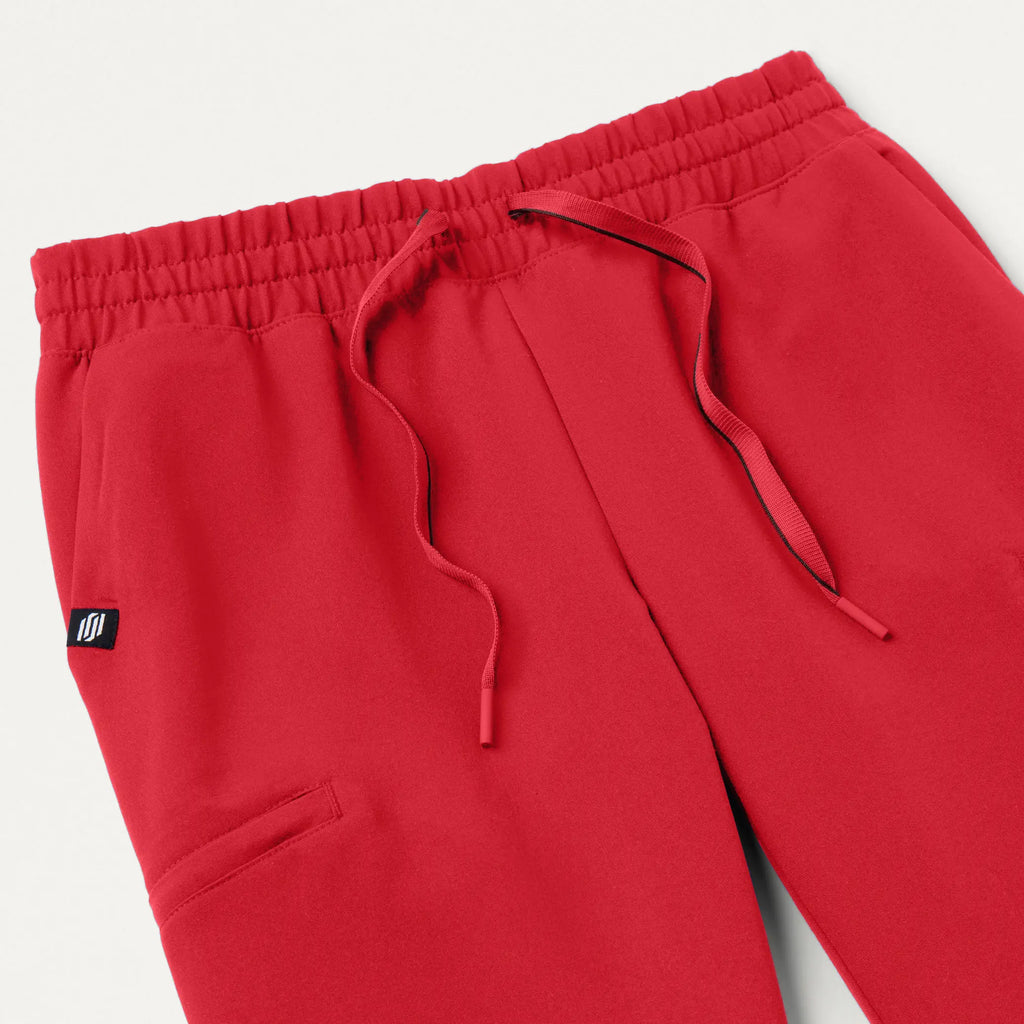 Jaanuu Scrubs Women's Jace Skinny On-the-Go Scrub Jogger Brilliant Red | scrub-supply.com