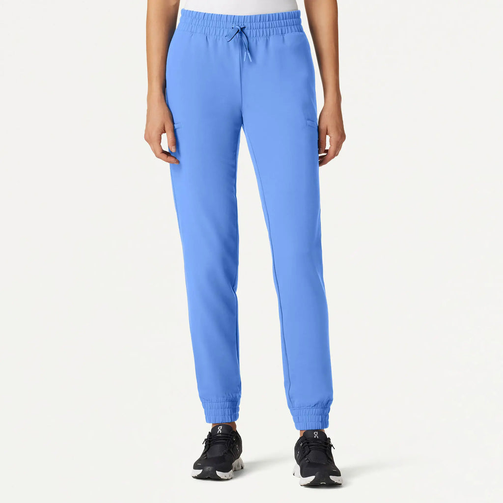 Jaanuu Scrubs Women's Jace Skinny On-the-Go Scrub Jogger Ceil Blue | scrub-supply.com