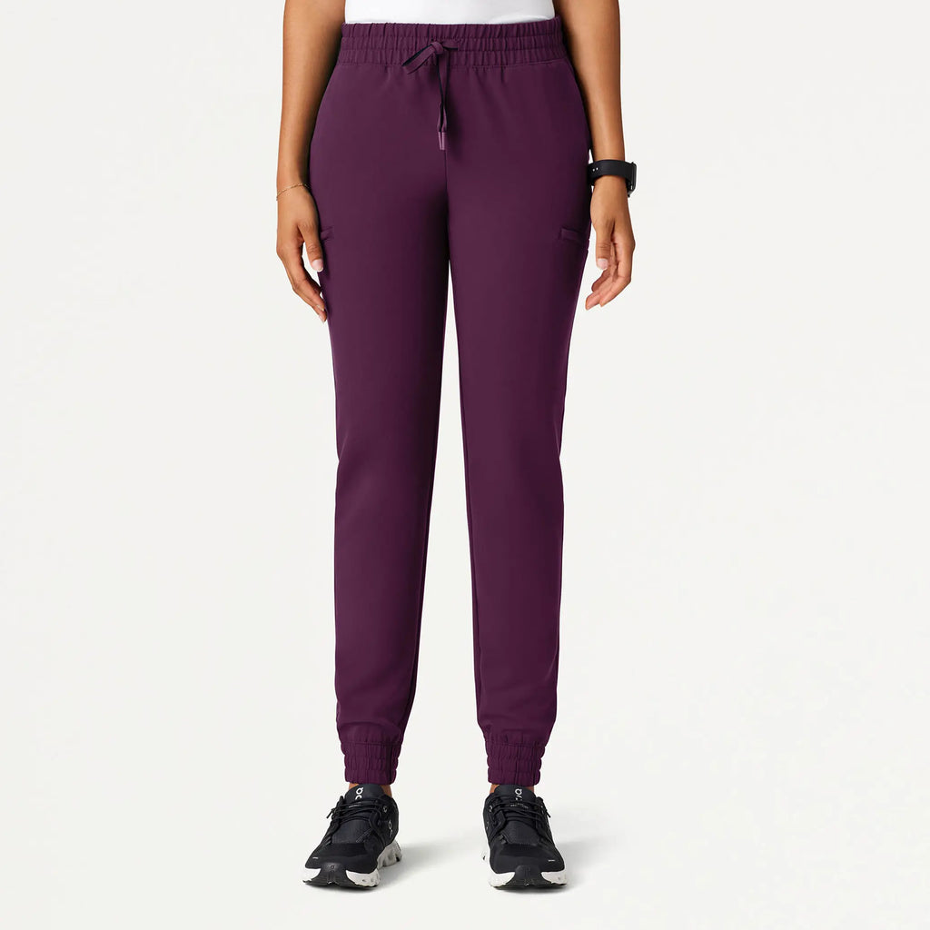 Jaanuu Scrubs Women's Jace Skinny On-the-Go Scrub Jogger Dark Amethyst | scrub-supply.com