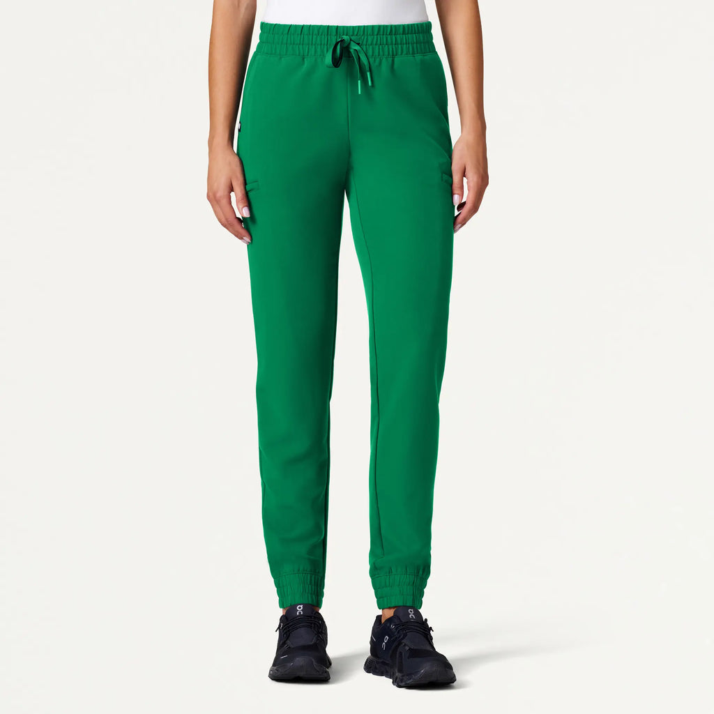 Jaanuu Scrubs Women's Jace Skinny On-the-Go Scrub Jogger Emerald Green | scrub-supply.com