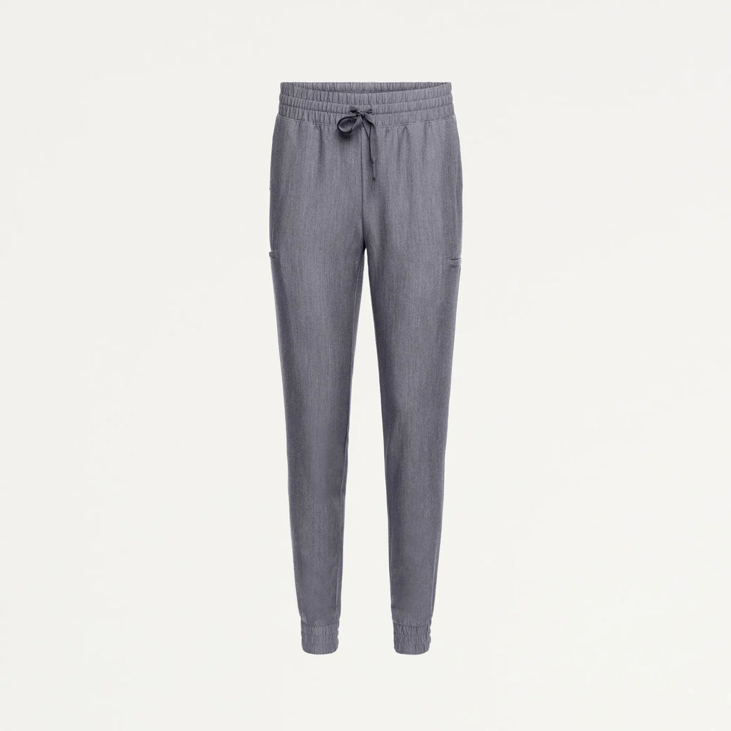 Jaanuu Scrubs Women's Jace Skinny On-the-Go Scrub Jogger Heather Gray | scrub-supply.com