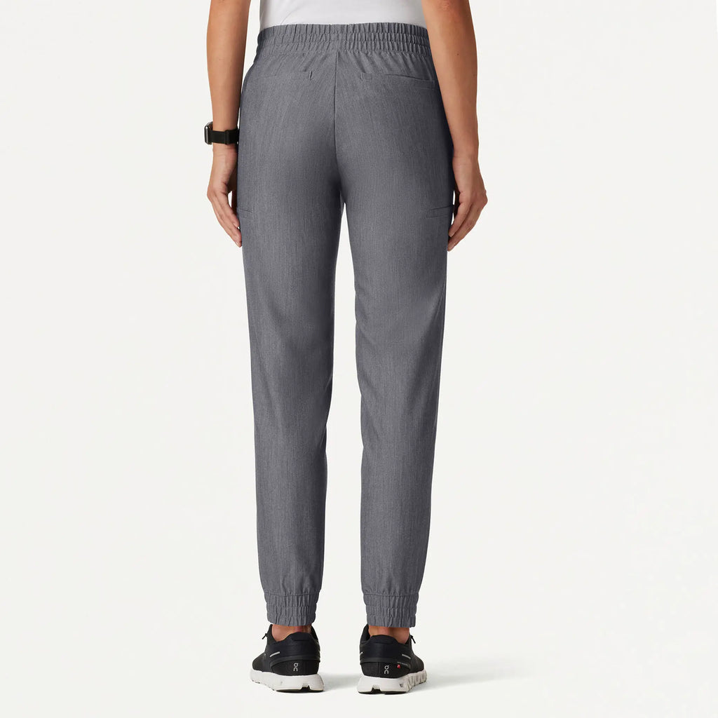 Jaanuu Scrubs Women's Jace Skinny On-the-Go Scrub Jogger Heather Gray | scrub-supply.com