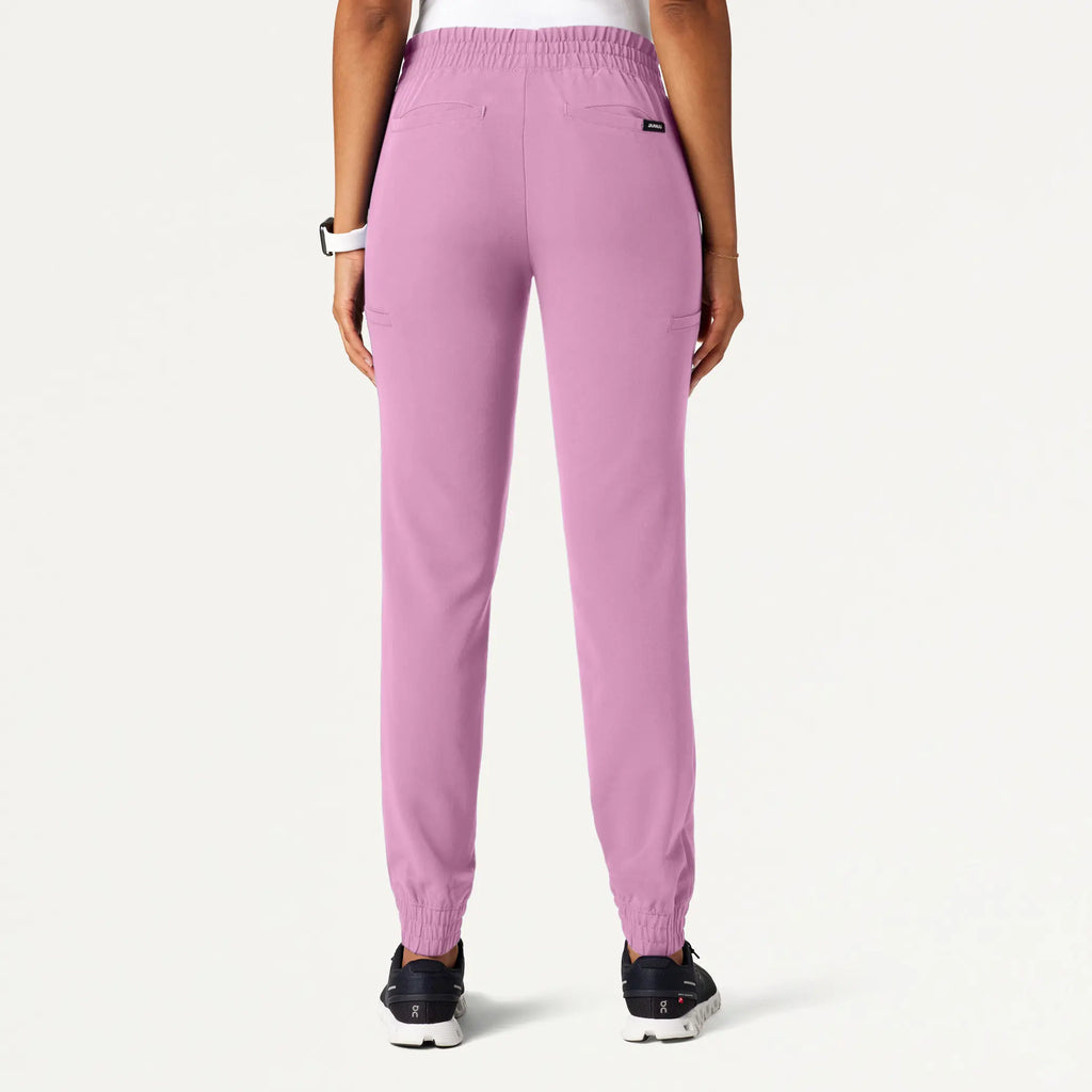 Jaanuu Scrubs Women's Jace Skinny On-the-Go Scrub Jogger Light Magenta | scrub-supply.com